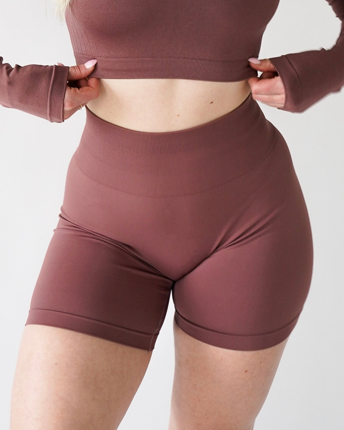 ENHANCE BIKER SHORTS 5” - Dusty Rose