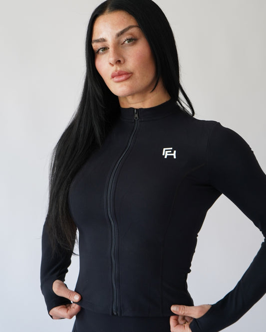Butter Zip Up - Black