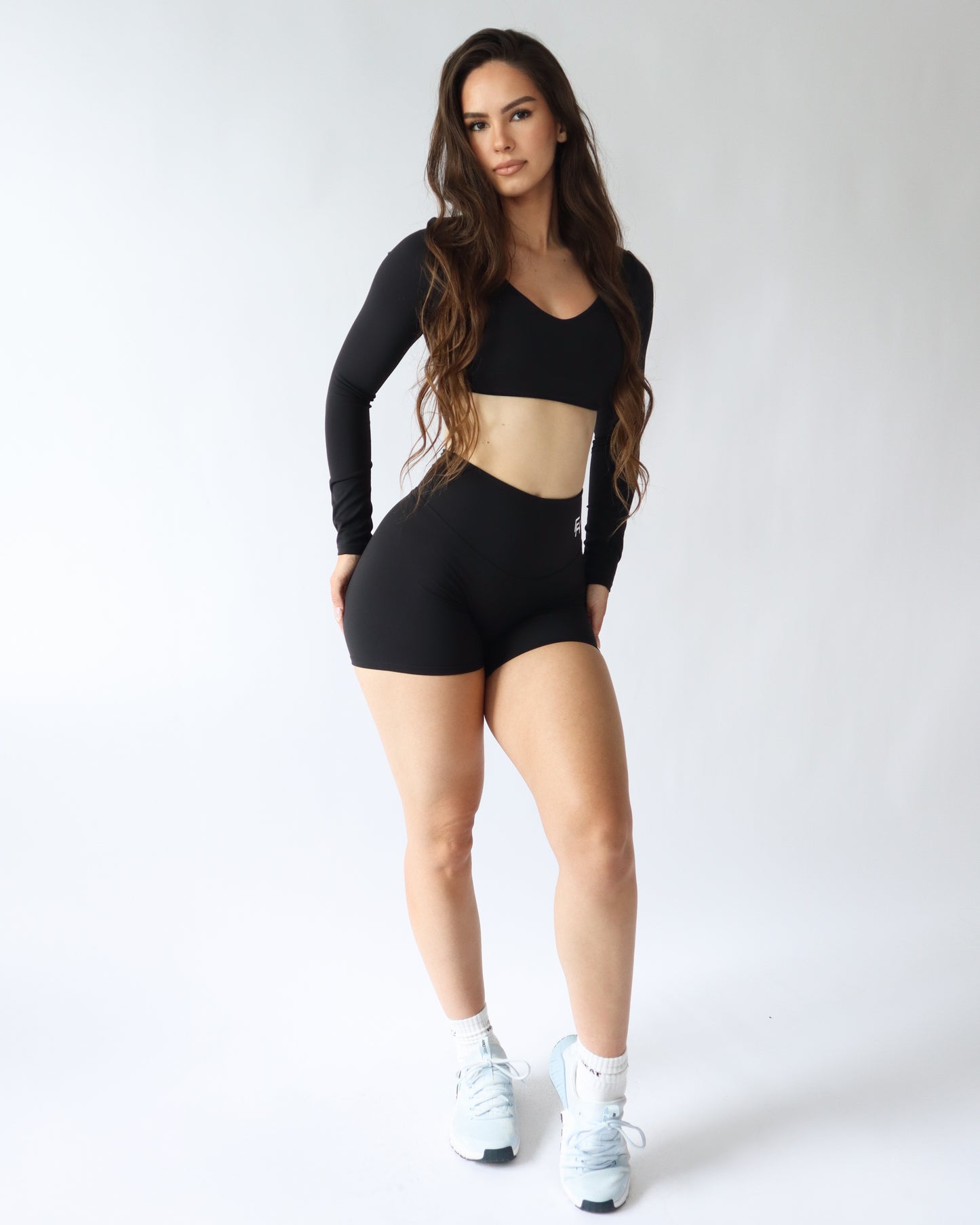 UltraSoft Crop Long Sleeve - Black