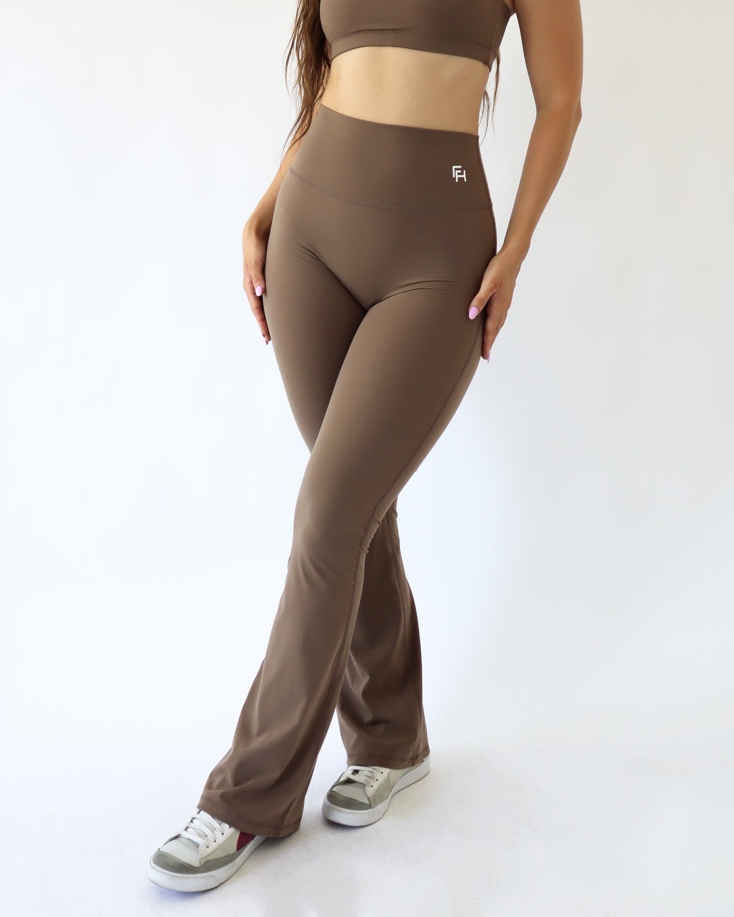 FLARE LEGGINGS - Oak