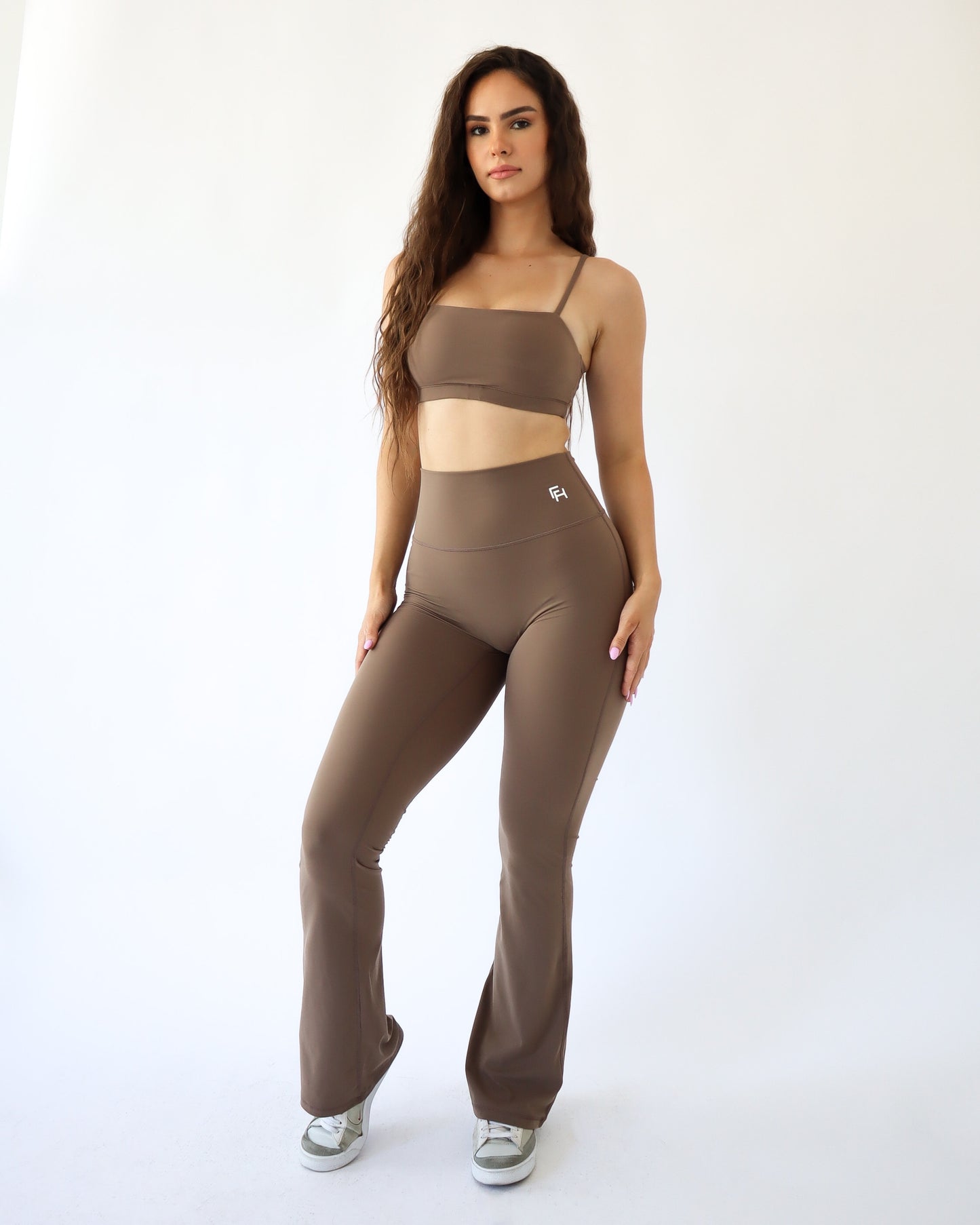 FLARE LEGGINGS - Oak