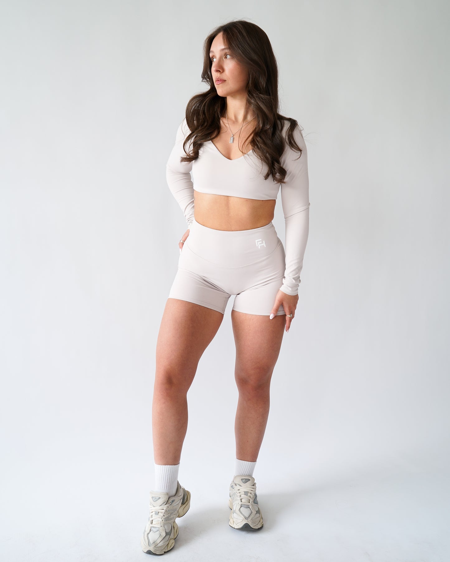 UltraSoft Mid Rise Shorts 4.5" - Buttercream