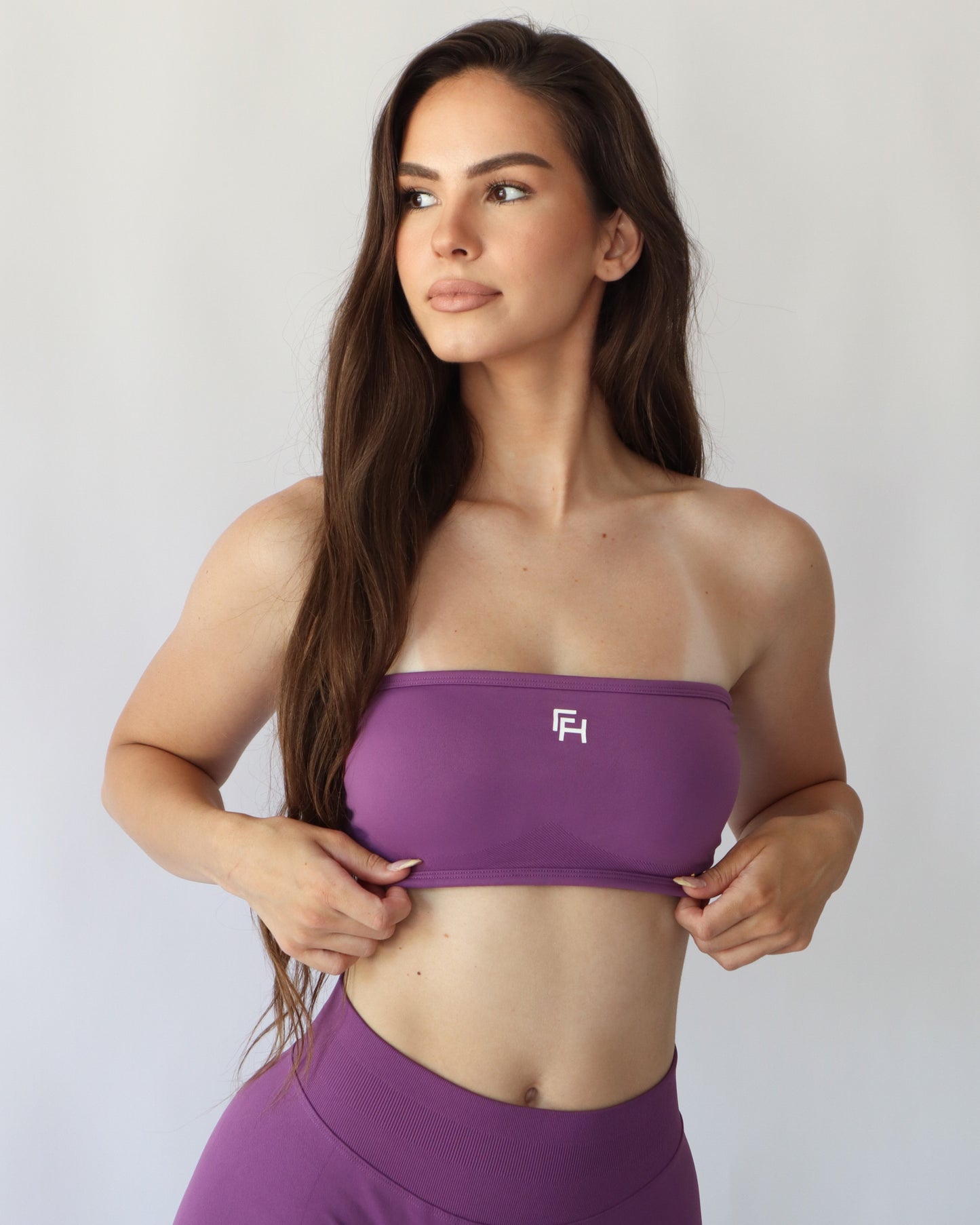 Ascend Bandeau Sports Bra - Amethyst