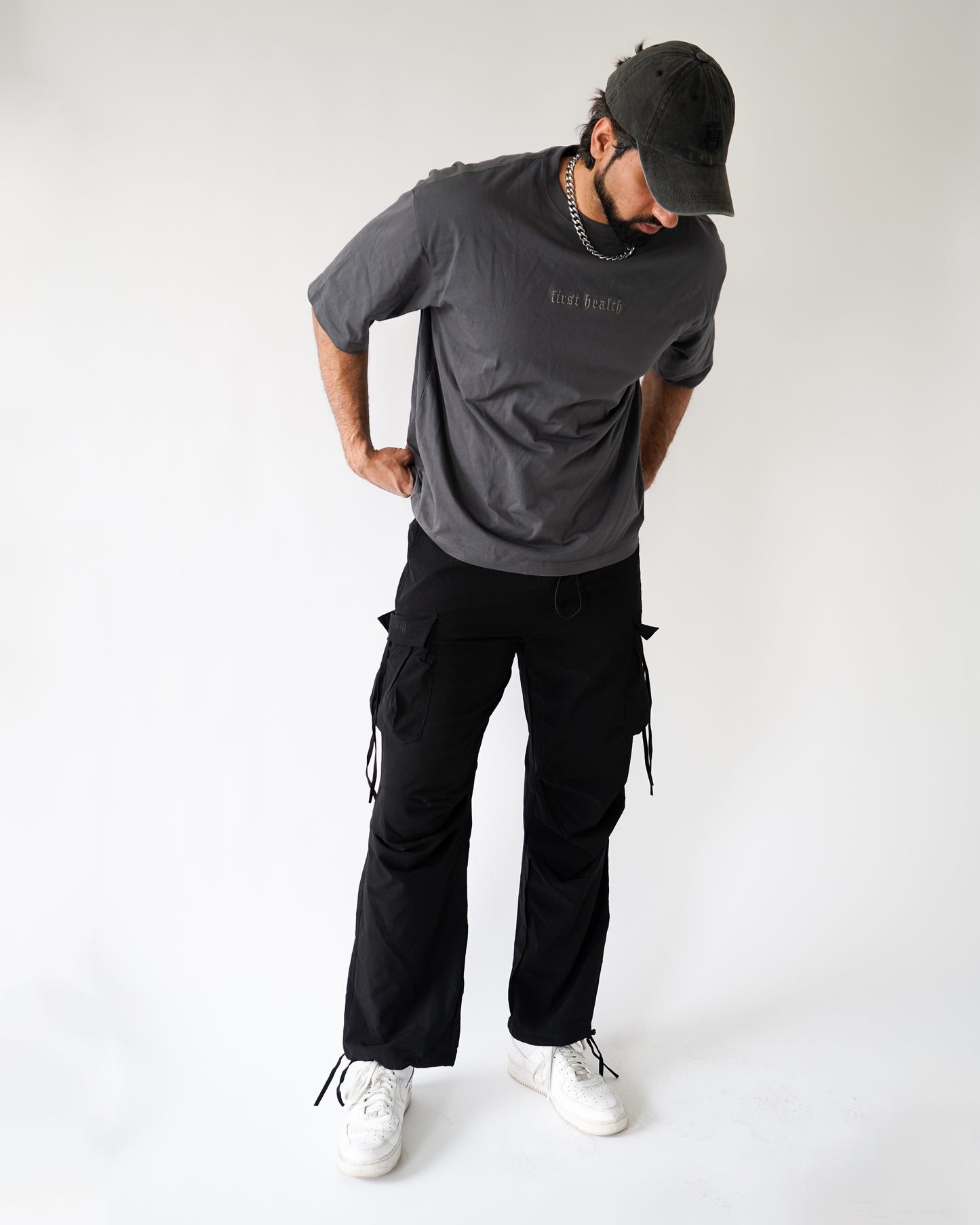 PARACHUTE CARGO JOGGERS - Black