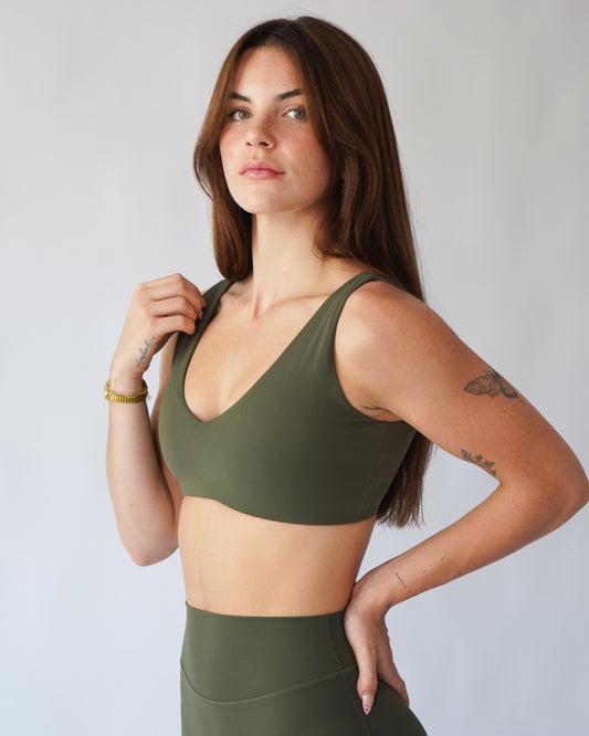 Hatha Sports Bra - Pine