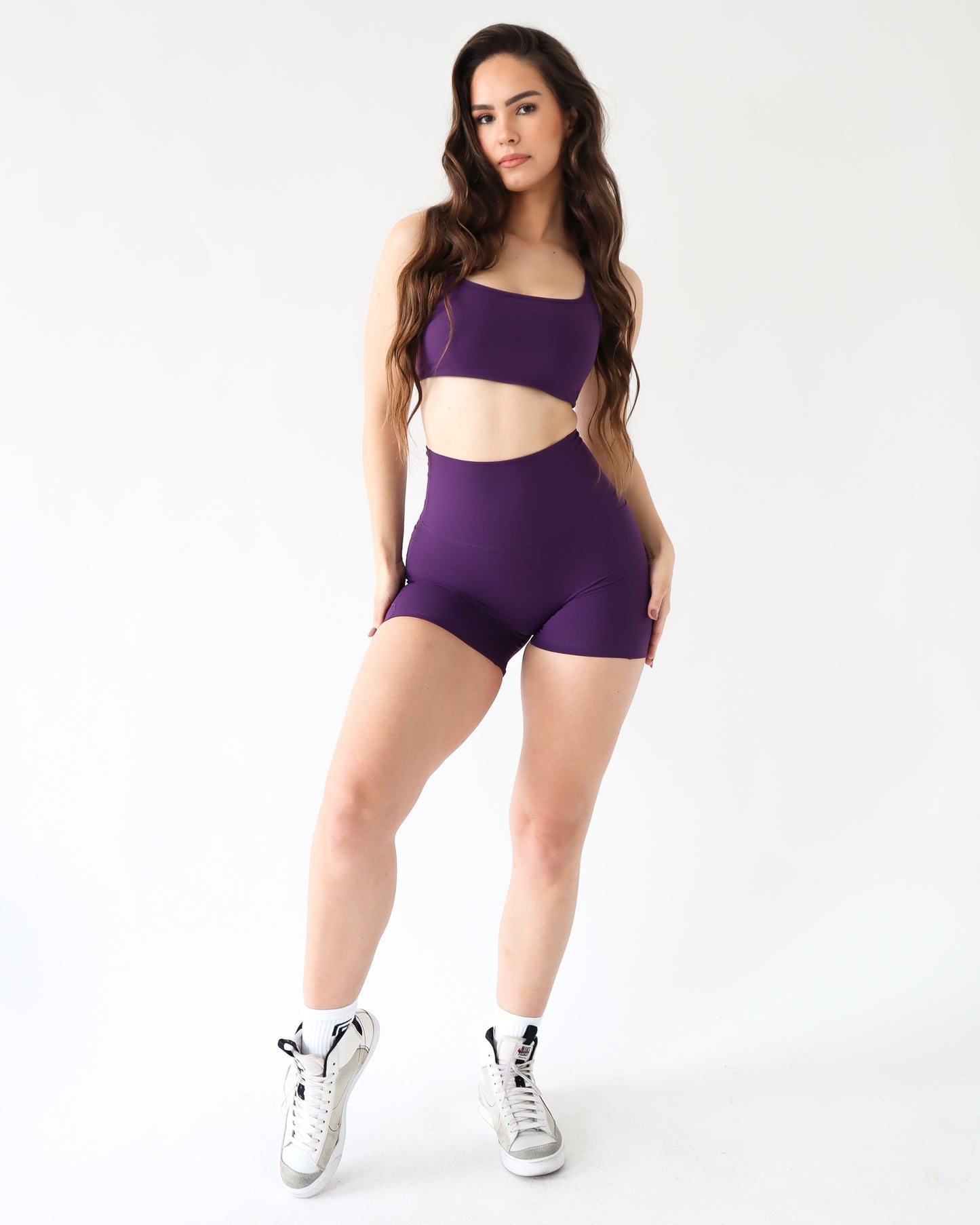 PERFORMANCE POCKET BIKER SHORTS - Berry