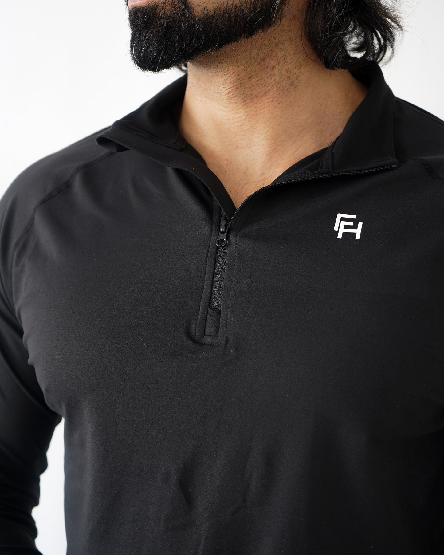 Onyx Quarter-Zip - Black