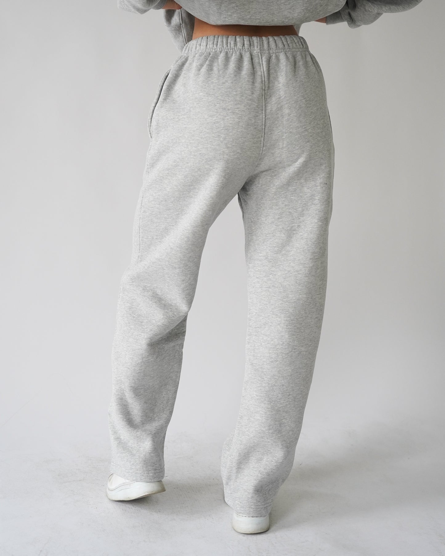 Legacy Straight-leg Sweatpants - Heather Gray