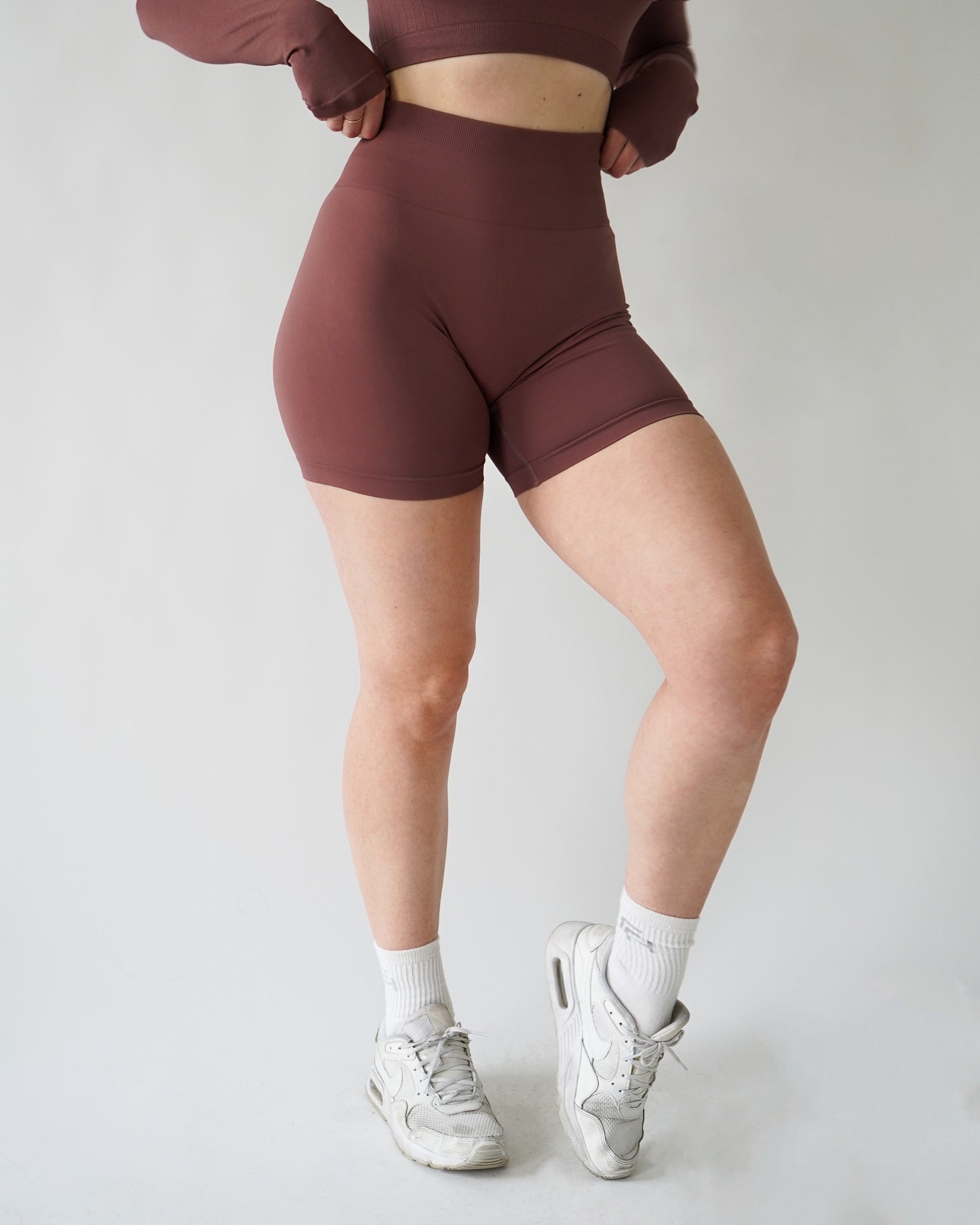 ENHANCE BIKER SHORTS 5” - Dusty Rose