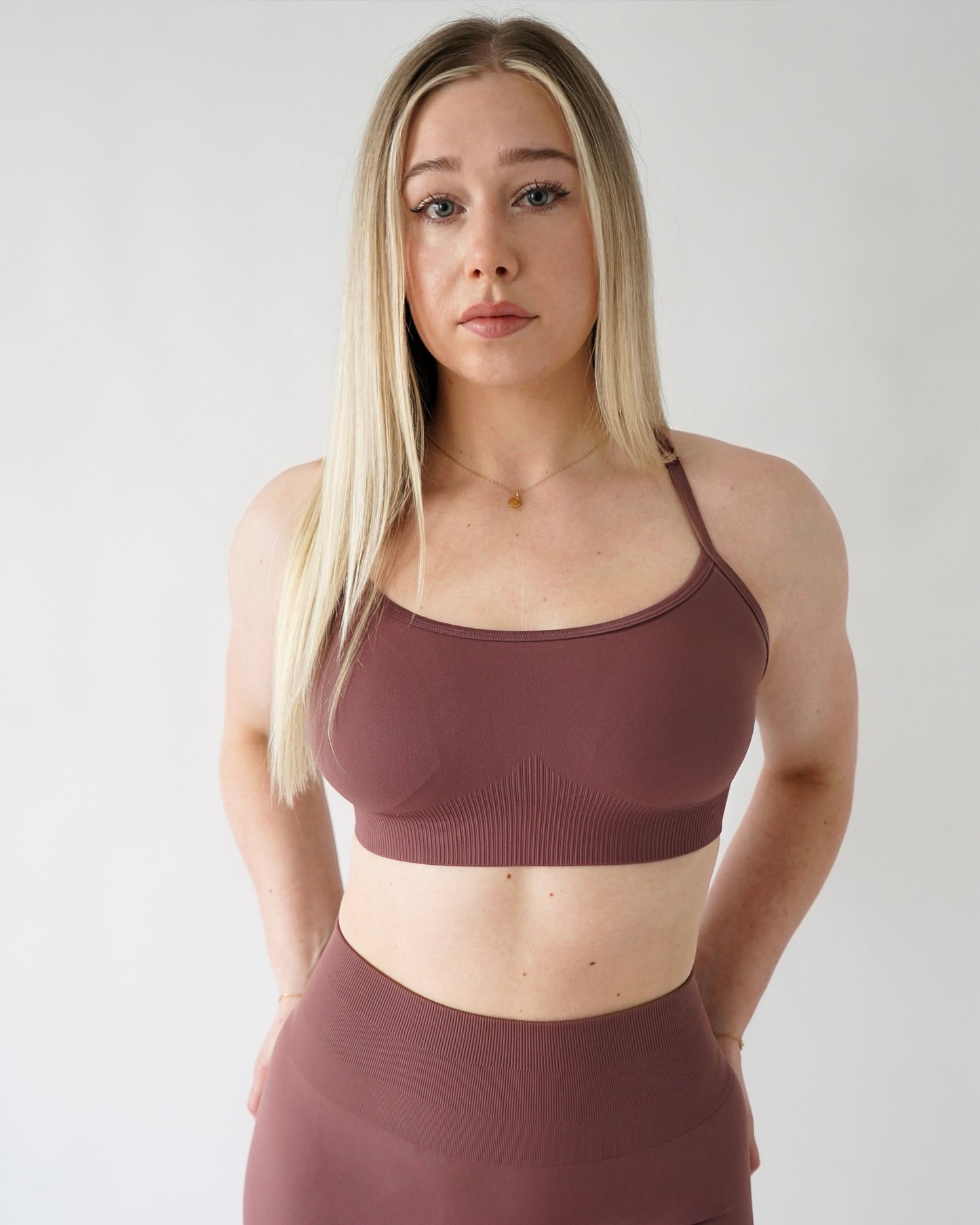 ENHANCE VITAL SPORTS BRA - Dusty Rose