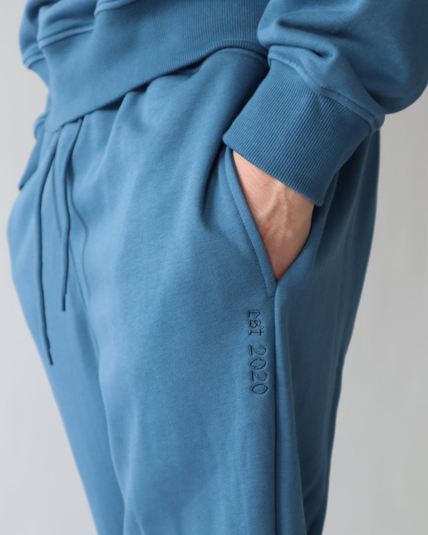 Essential Straight Leg Sweatpants - Steel