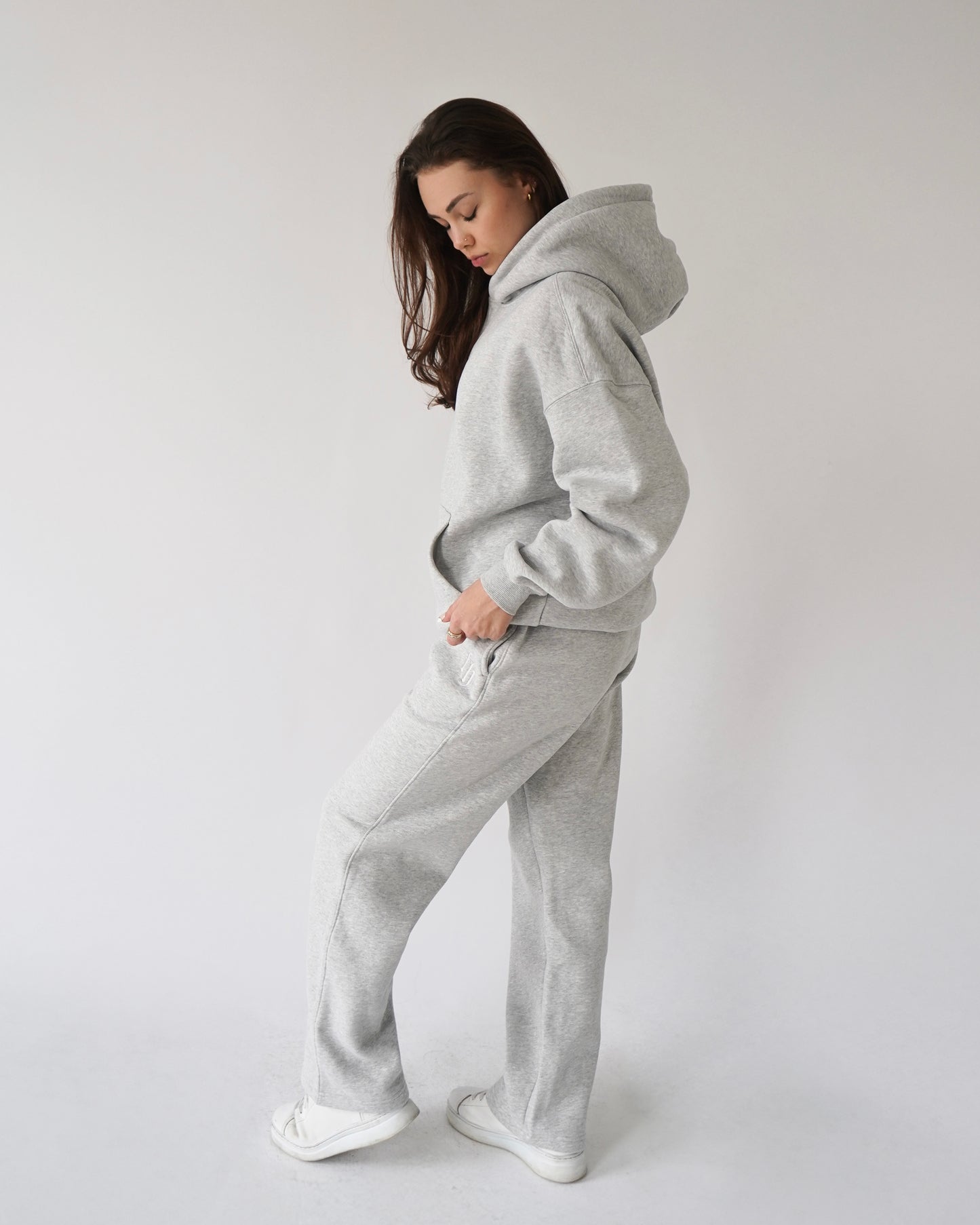 Legacy Straight-leg Sweatpants - Heather Gray