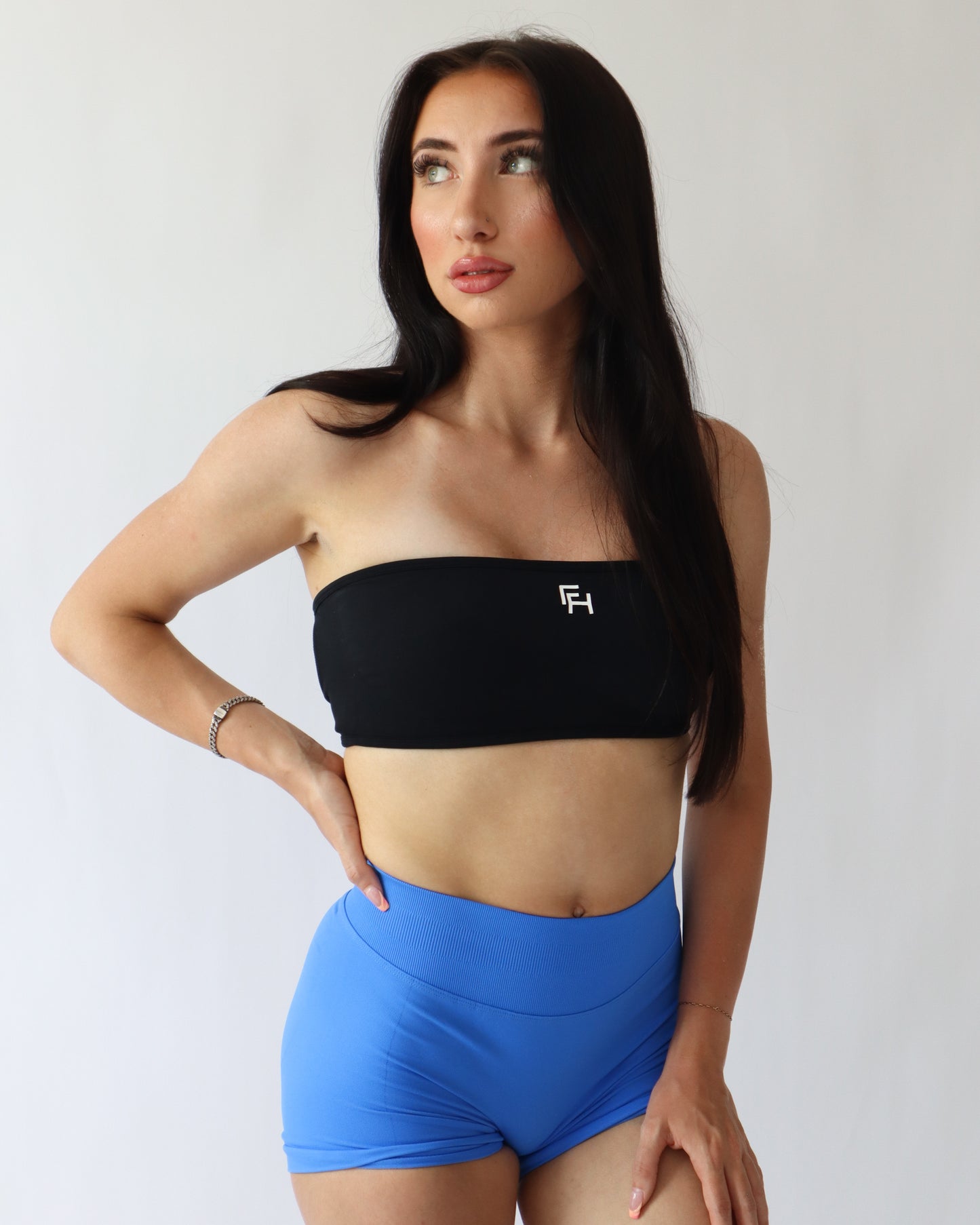Ascend Bandeau Sports Bra - Black