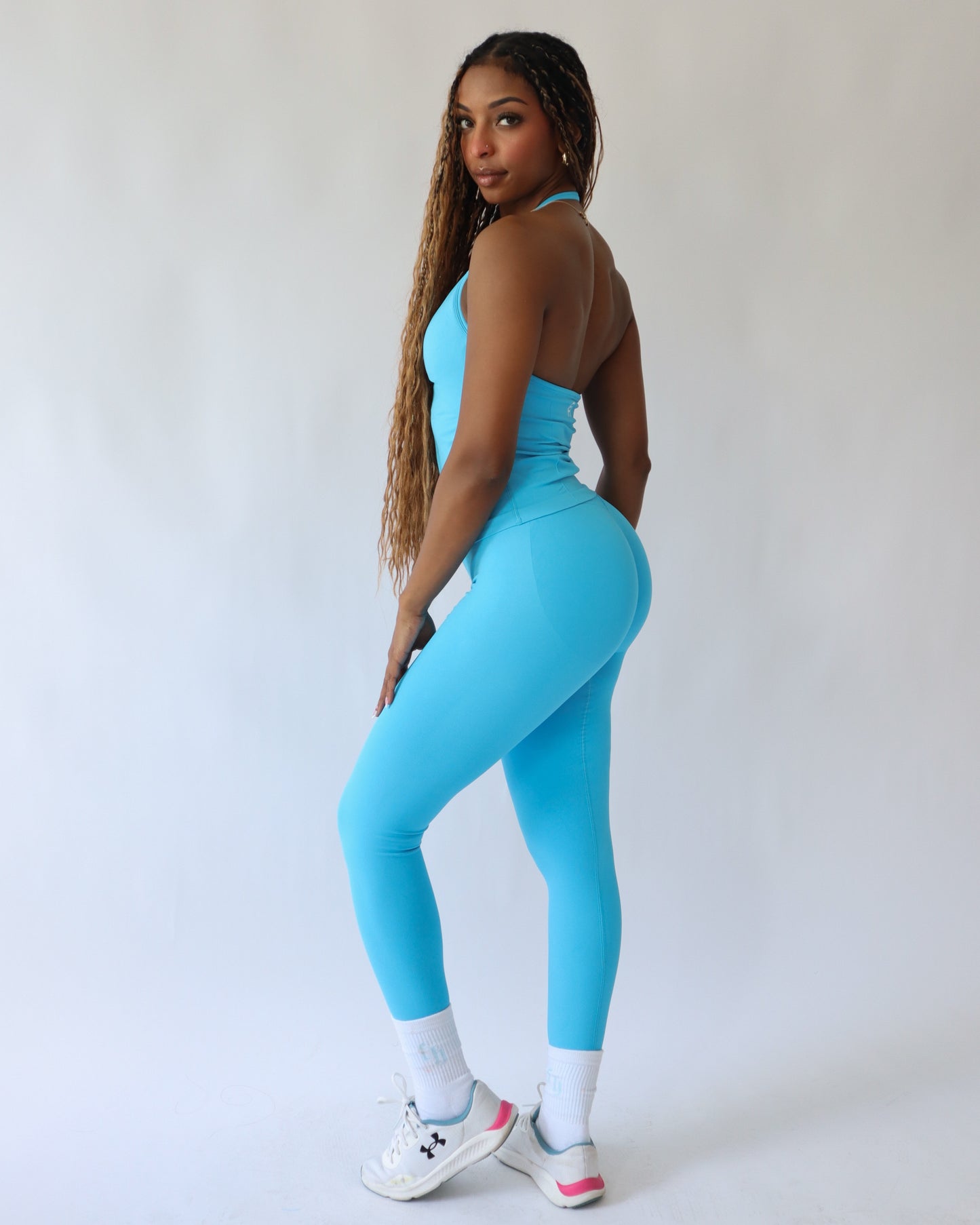 Ascend Leggings 27" - Aqua