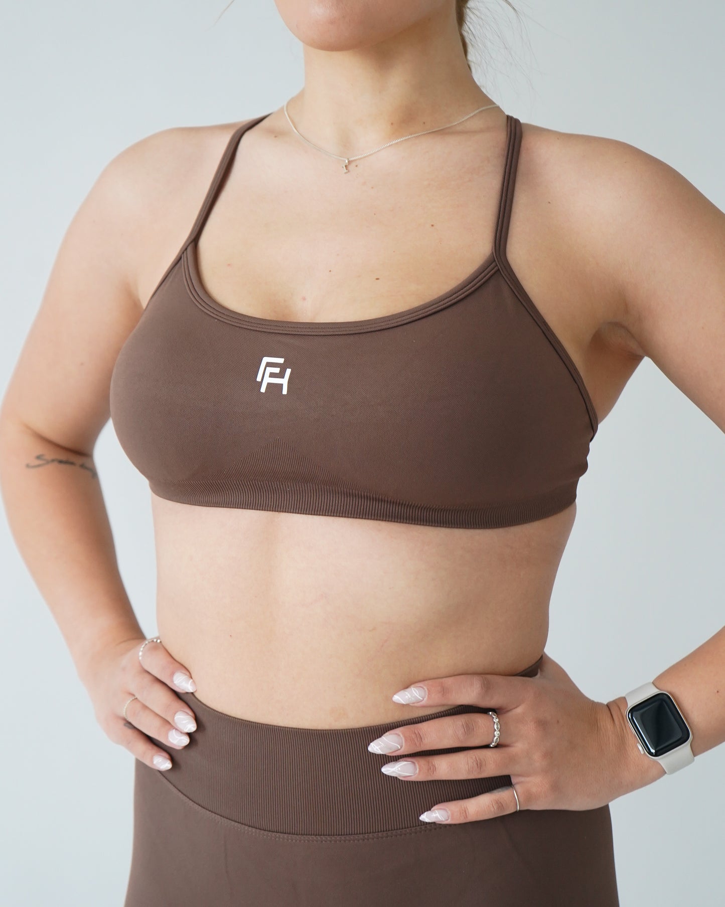 Enhance Contour Sports Bra - Cocoa