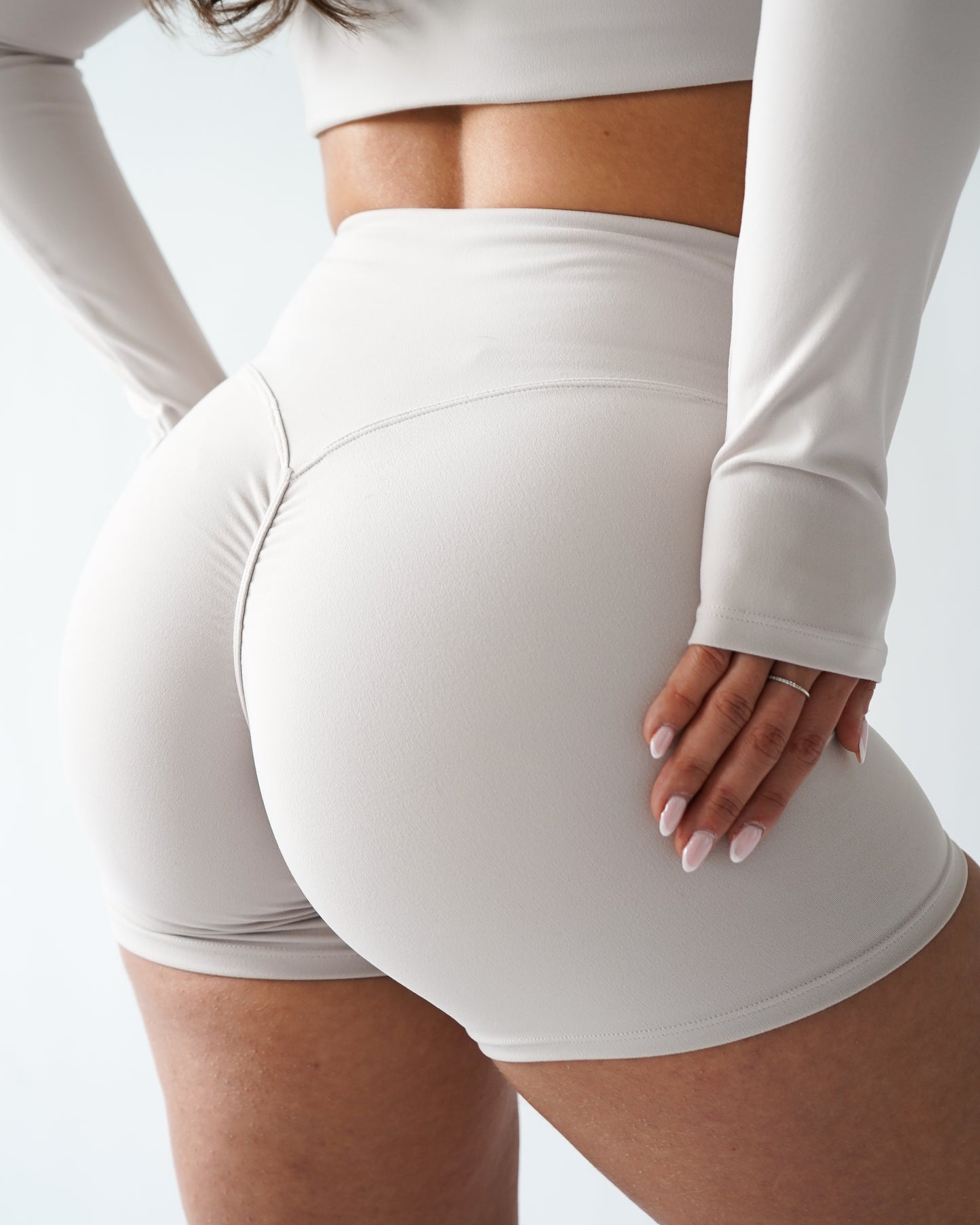 UltraSoft Mid Rise Shorts 4.5" - Buttercream