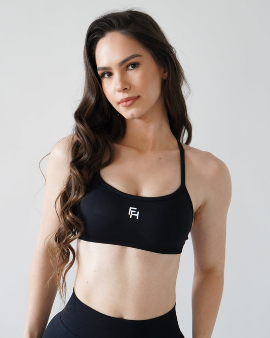 Enhance Contour Sports Bra — Black