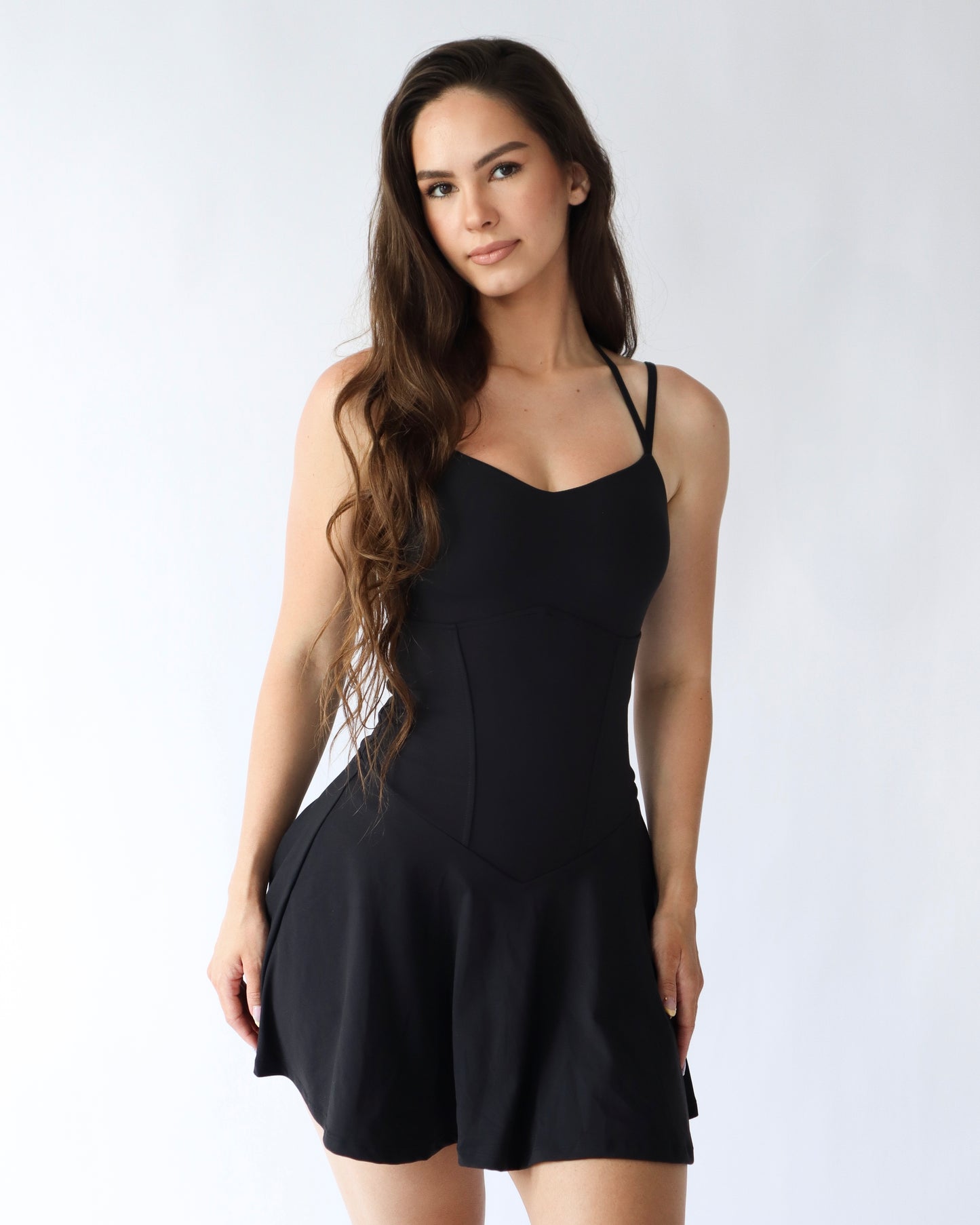 UltraSoft Mini Sport Dress - Black