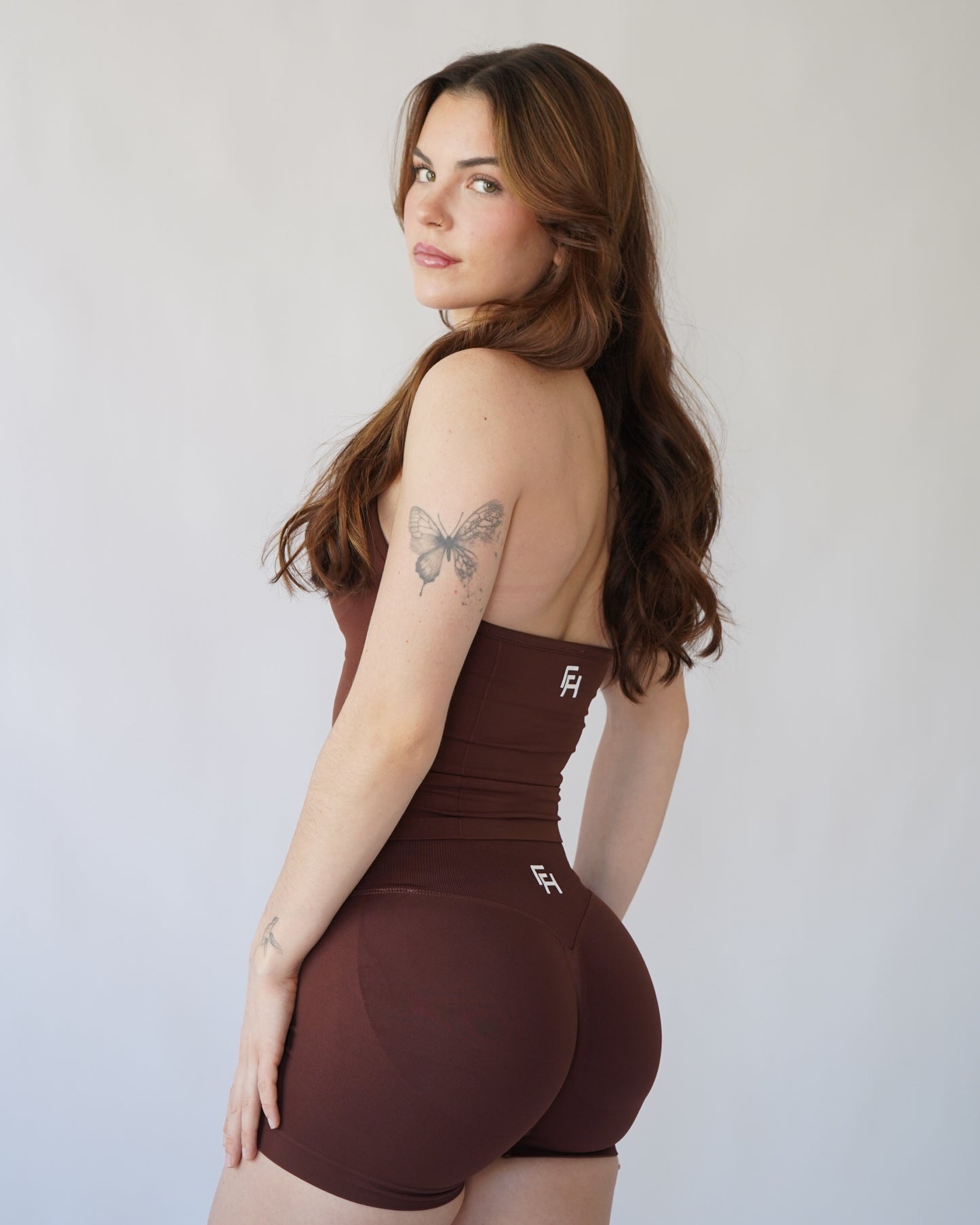 Ascend Halter Tank Top - Cinnamon