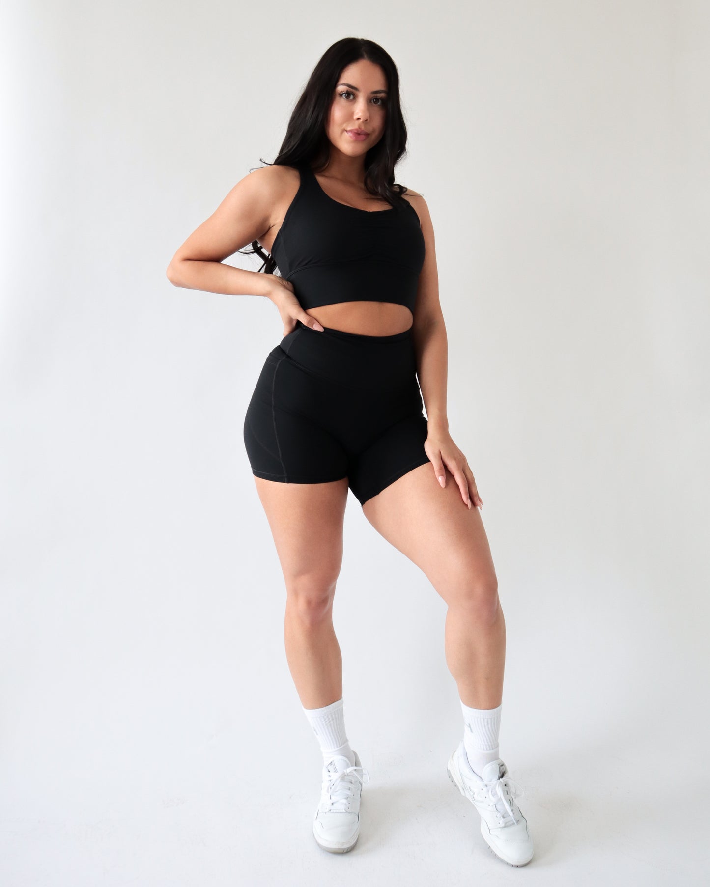 PERFORMANCE POCKET BIKER SHORTS - Black
