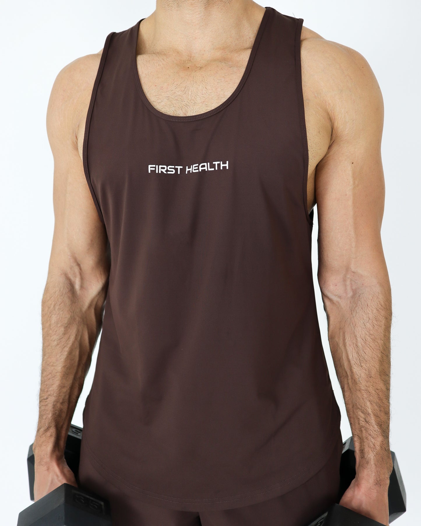 PERFORMANCE TANK TOP - Coffee