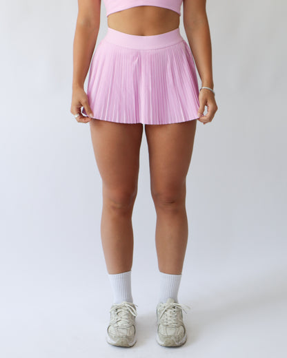Pleated Mini Skort - Sorbet