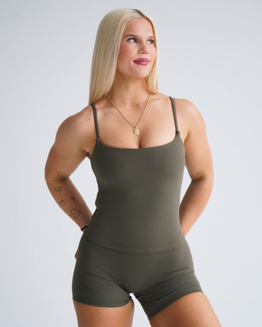 Hatha Cami Tank - Pine