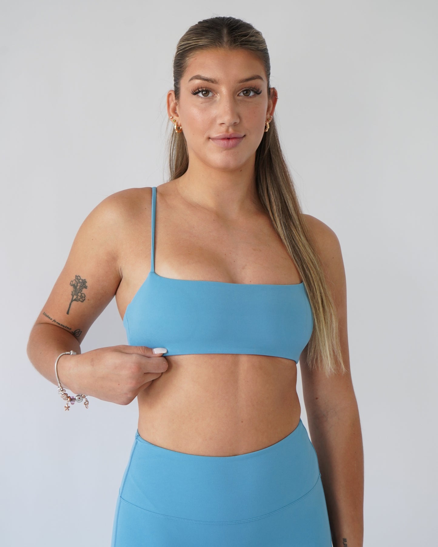 Define Bandeau Sports Bra - Sky