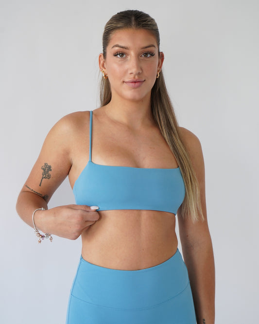 Define Bandeau Sports Bra - Sky