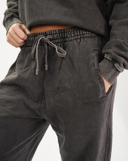 Acid Wash Joggers - Espresso