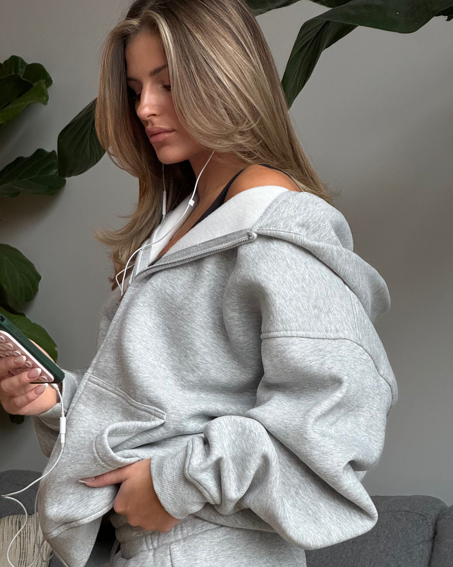 Reset Zip-Up Hoodie - Heather Gray