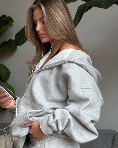 Reset Zip-Up Hoodie - Heather Gray