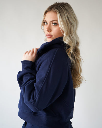 Lounge Half-Zip Sweatshirt - Navy