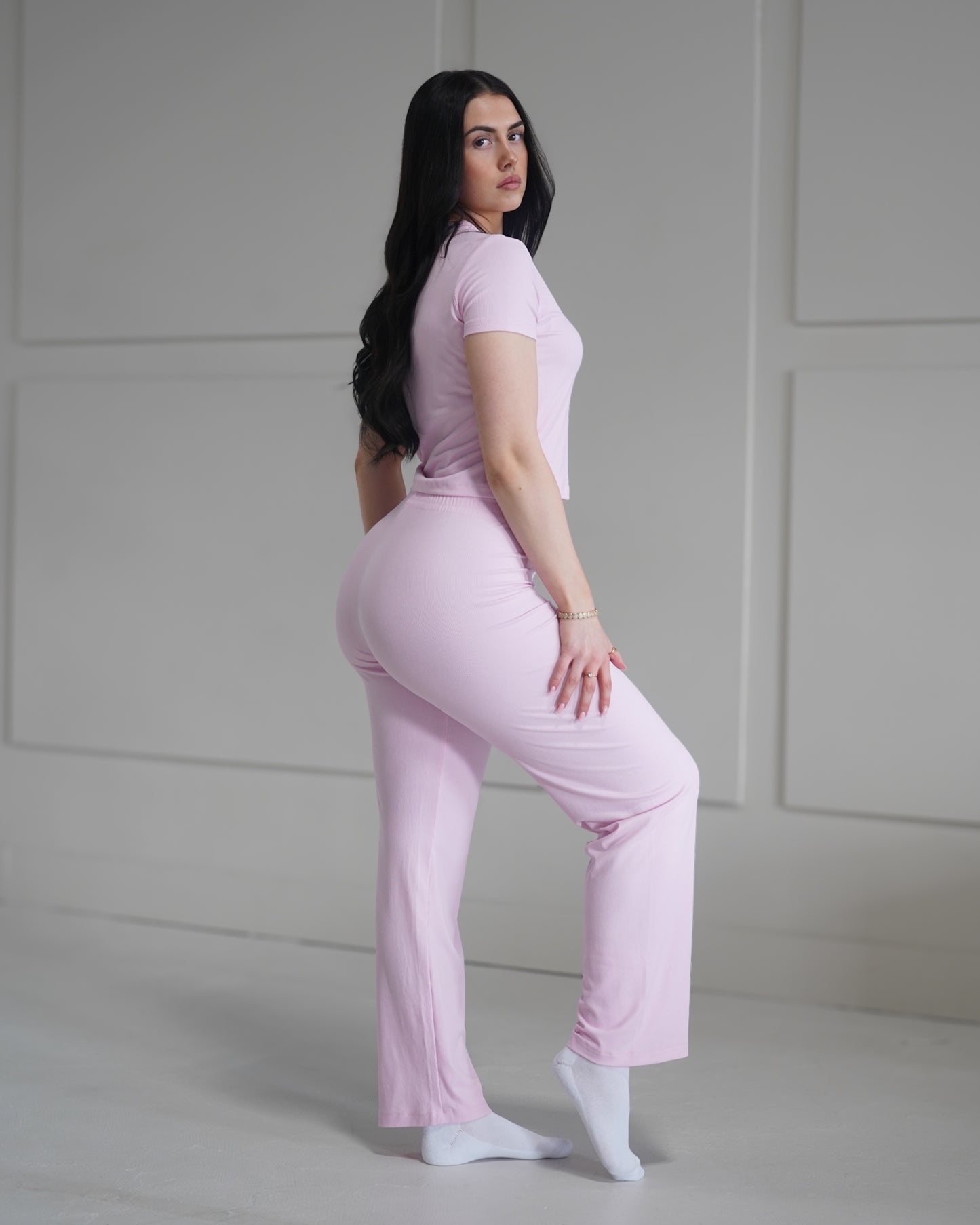 Luxe Lounge T-Shirt - Blush