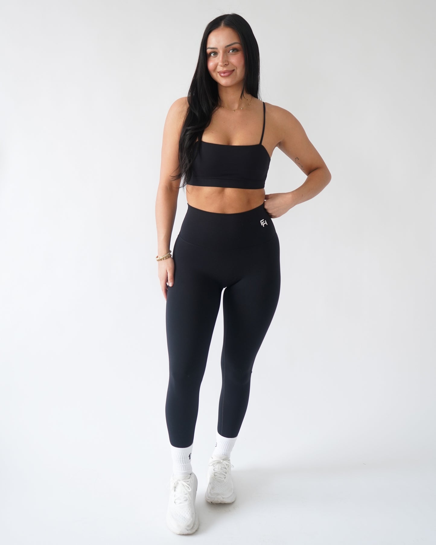 Bandeau Sports Bra - Black