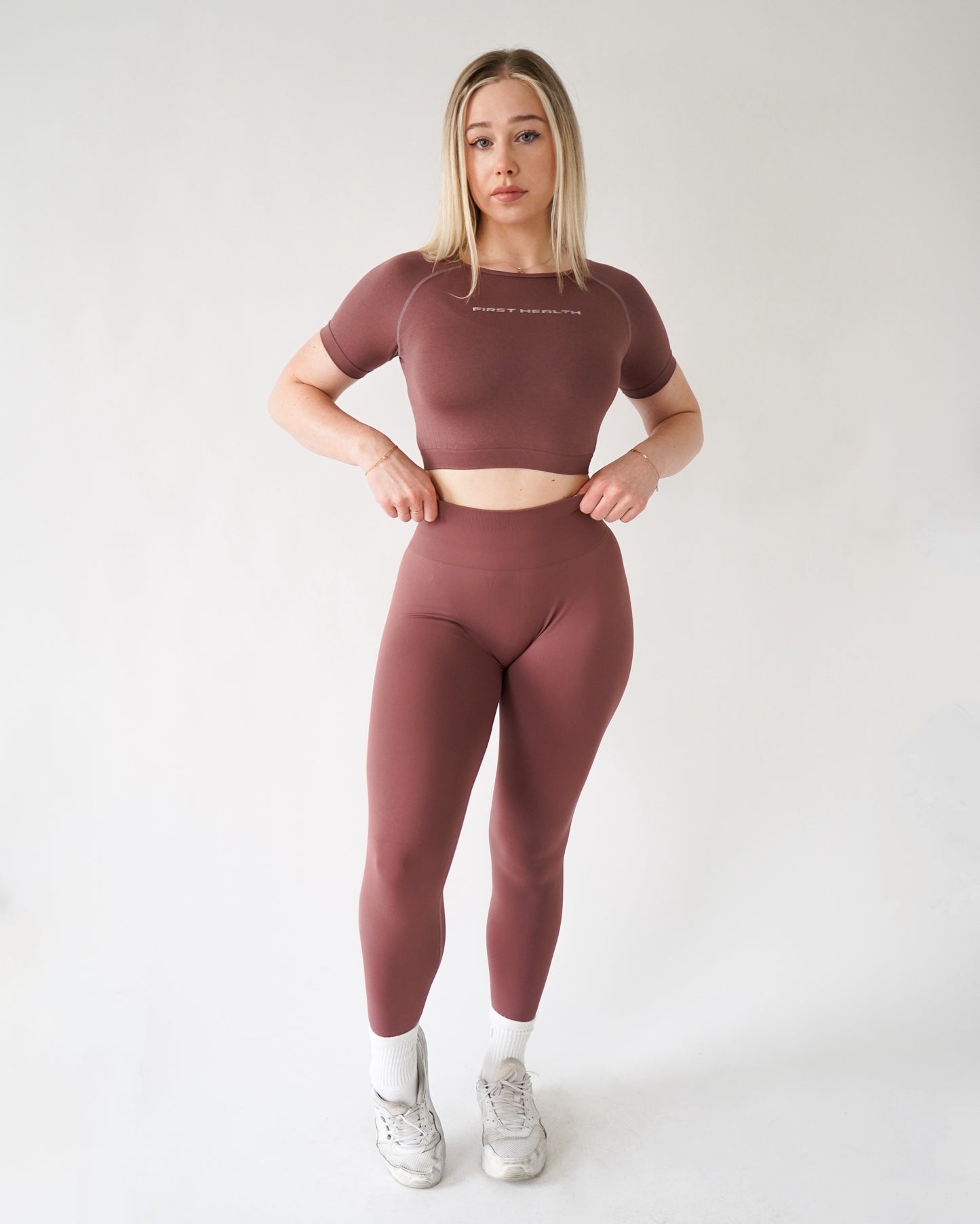 Enhance Cropped Tee - Dusty Rose