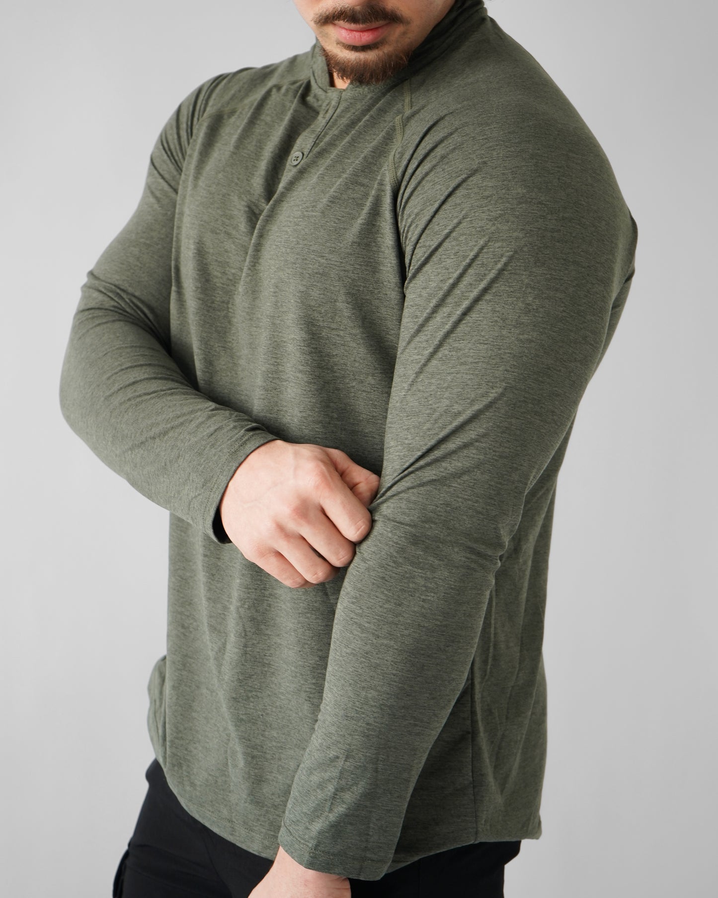 Training Henley Long Sleeve - Forest