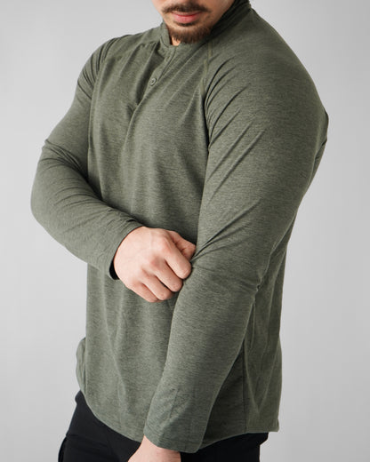Training Henley Long Sleeve - Forest