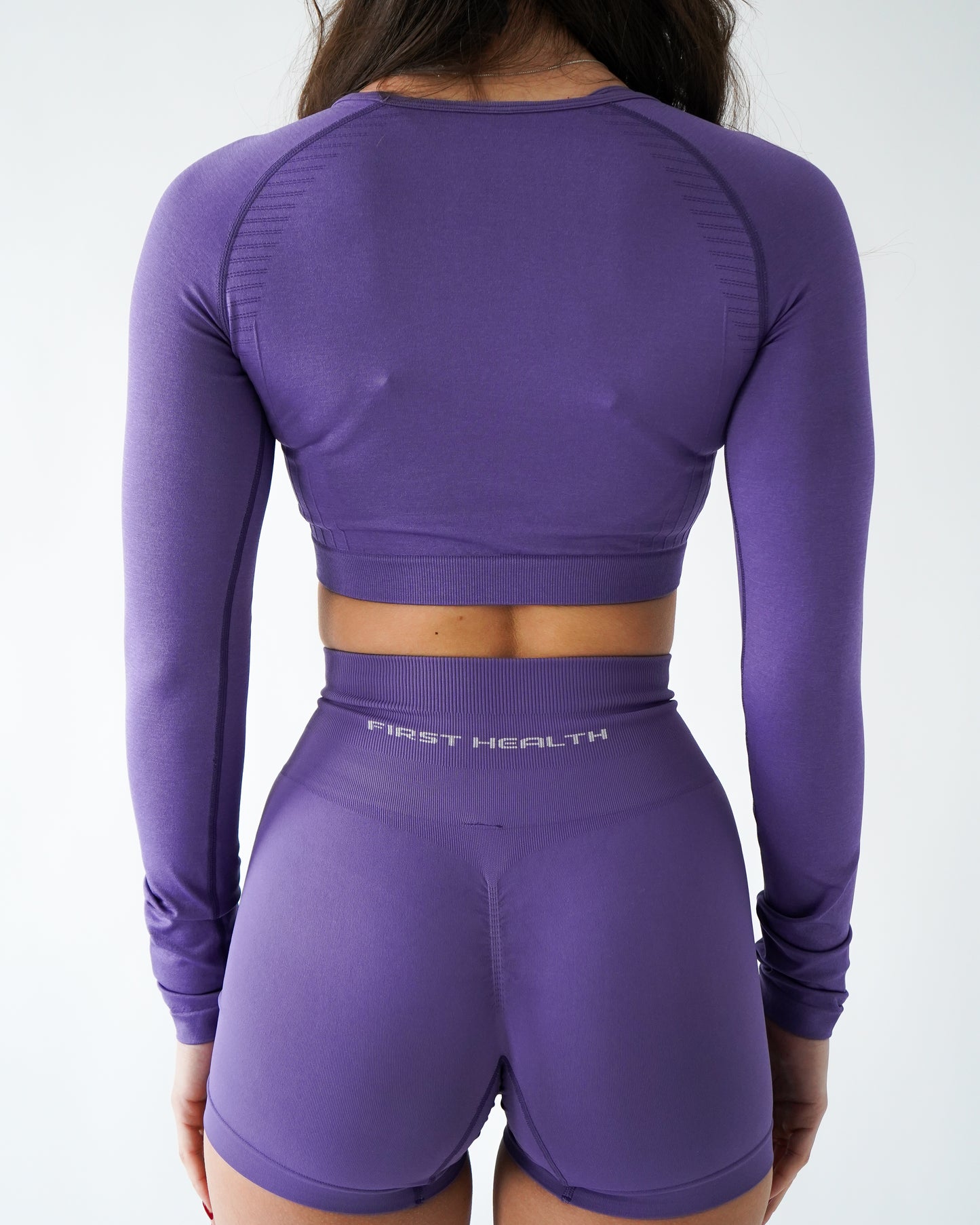Enhance Cropped Long Sleeve - Violet