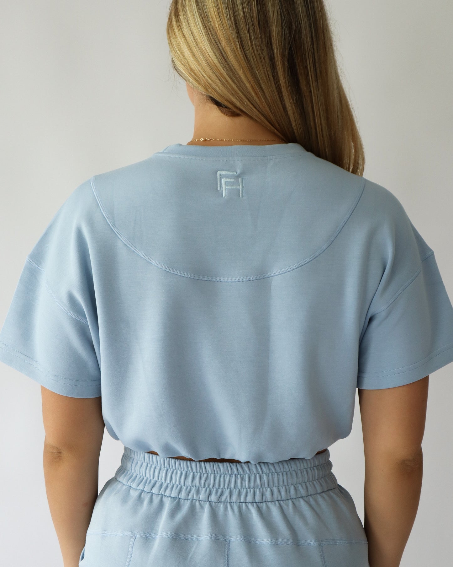 Lounge Cinched T-Shirt - Sky