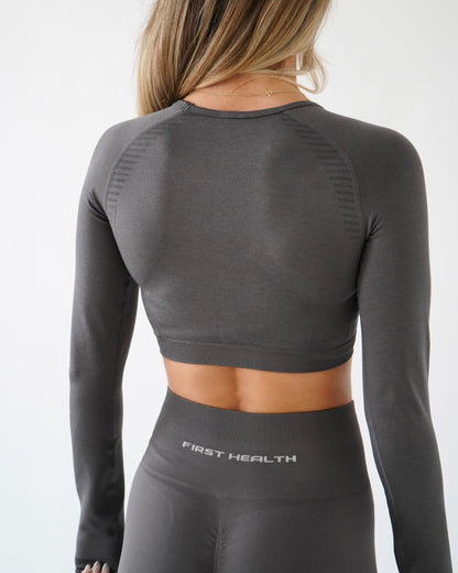 Enhance Cropped Long Sleeve - Galaxy