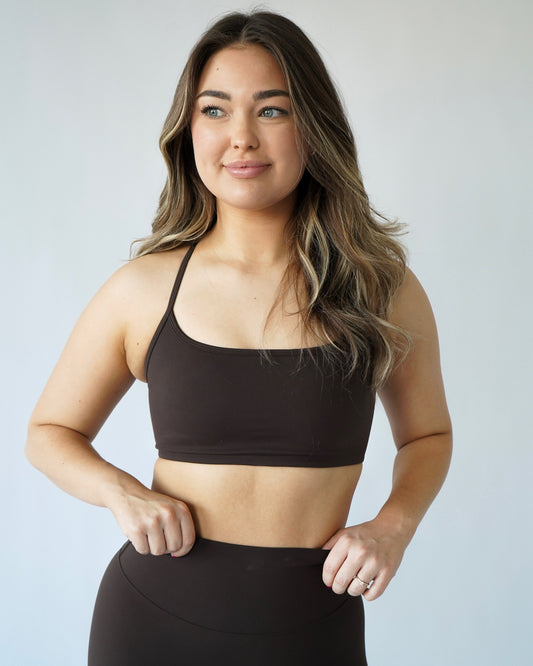 Energy Zip Sports Bra Army Green