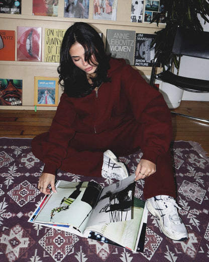 Reset Straight-Leg Sweatpants - Burgundy