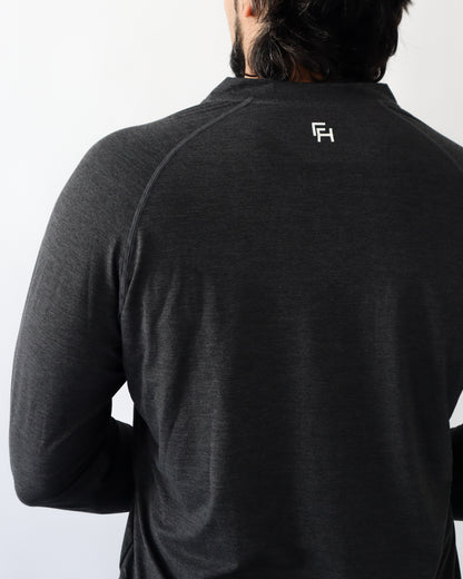Training Henley Long Sleeve - Charcoal