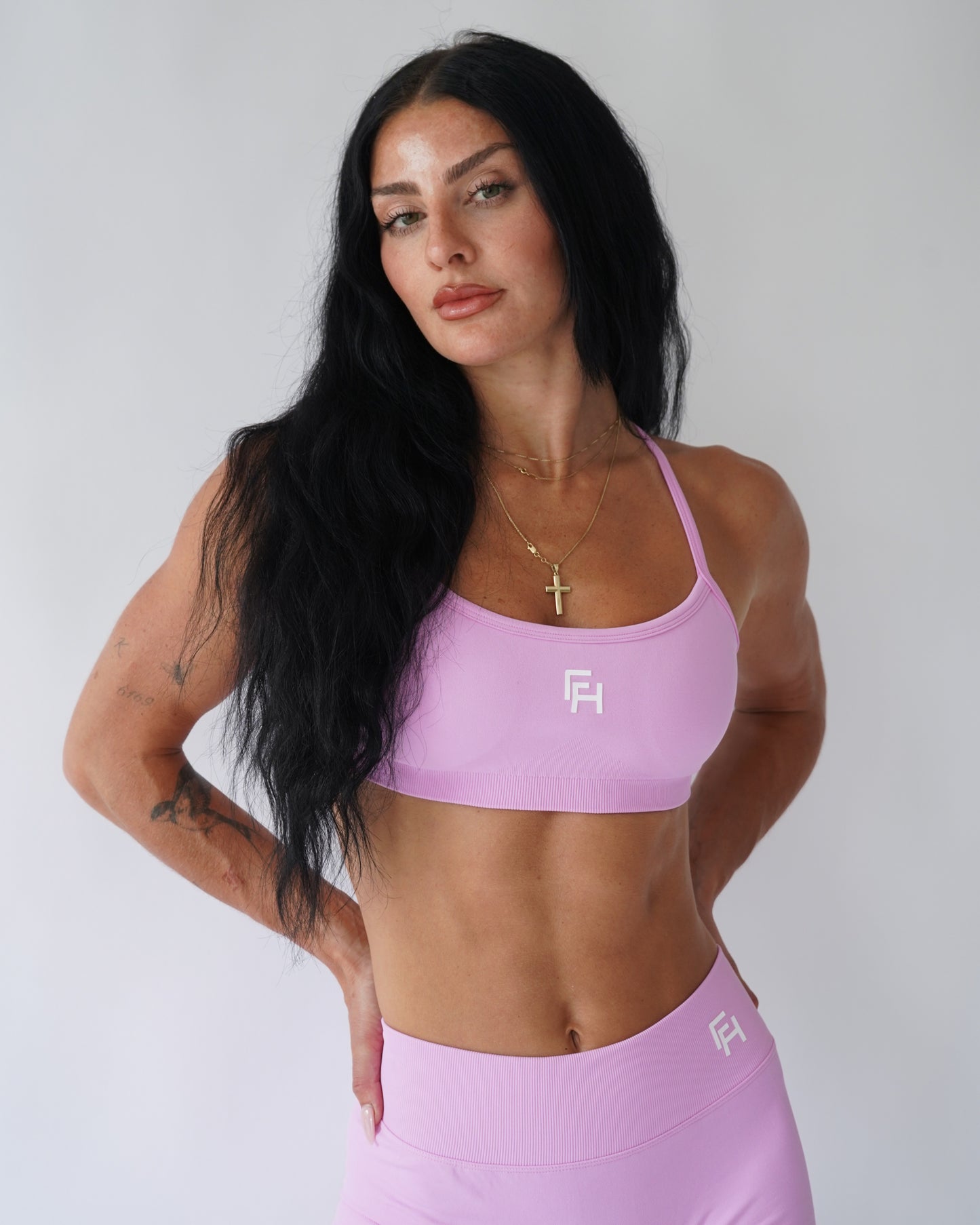 Ascend Contour Sports Bra - Peony