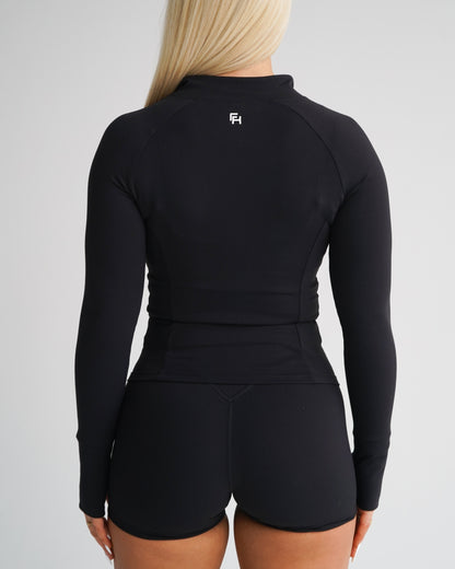 Hatha Sculpt Zip Jacket - Black