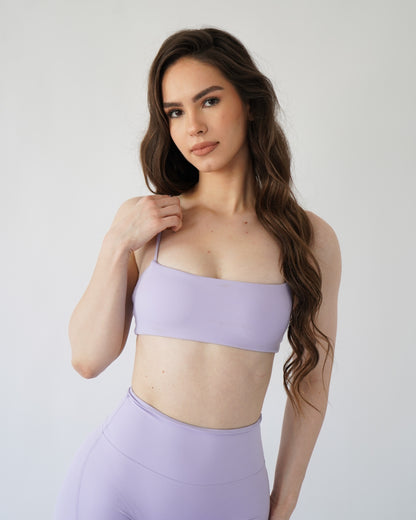Define Bandeau Sports Bra - Lilac