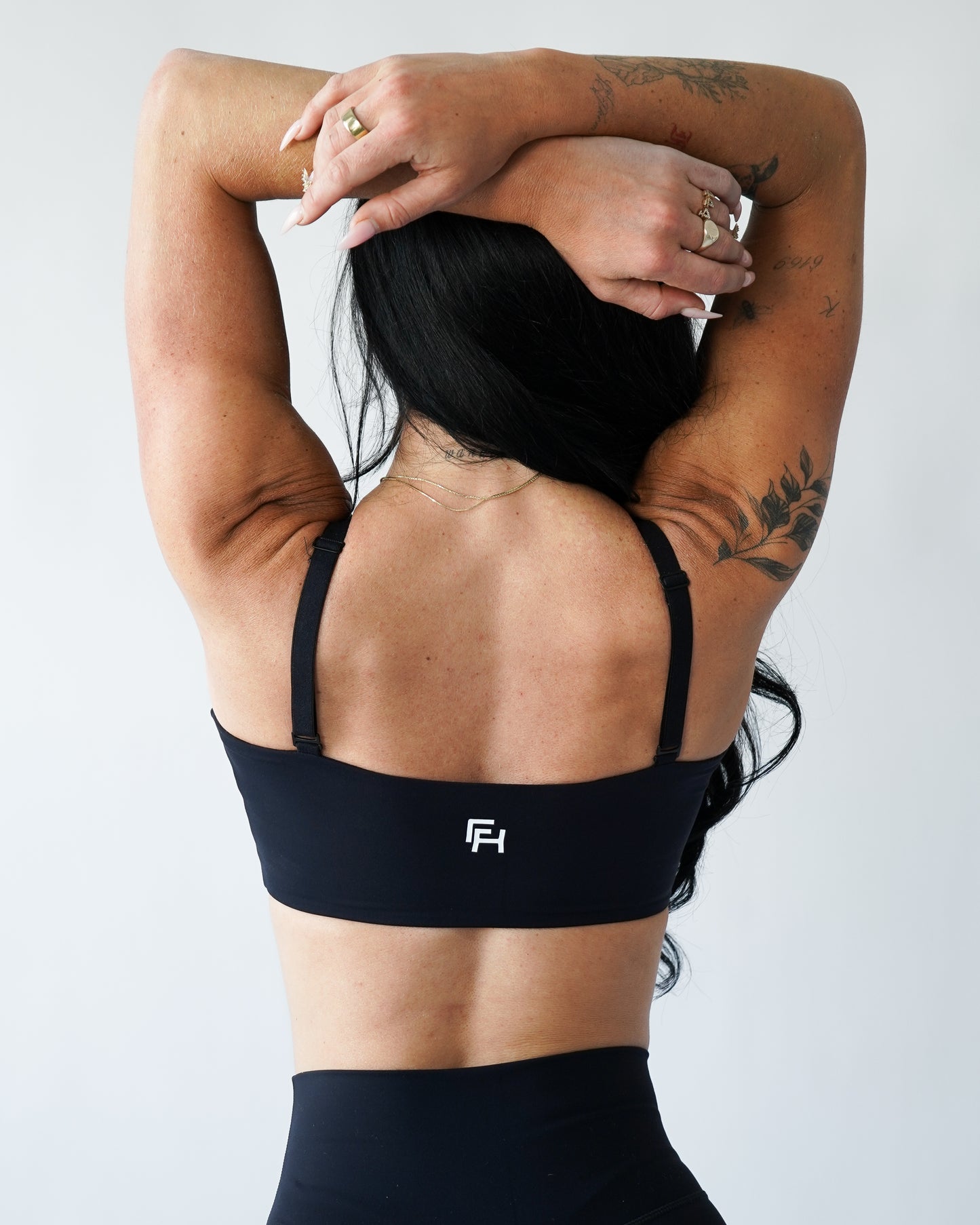 Onyx Adjustable Tube Bra - Black