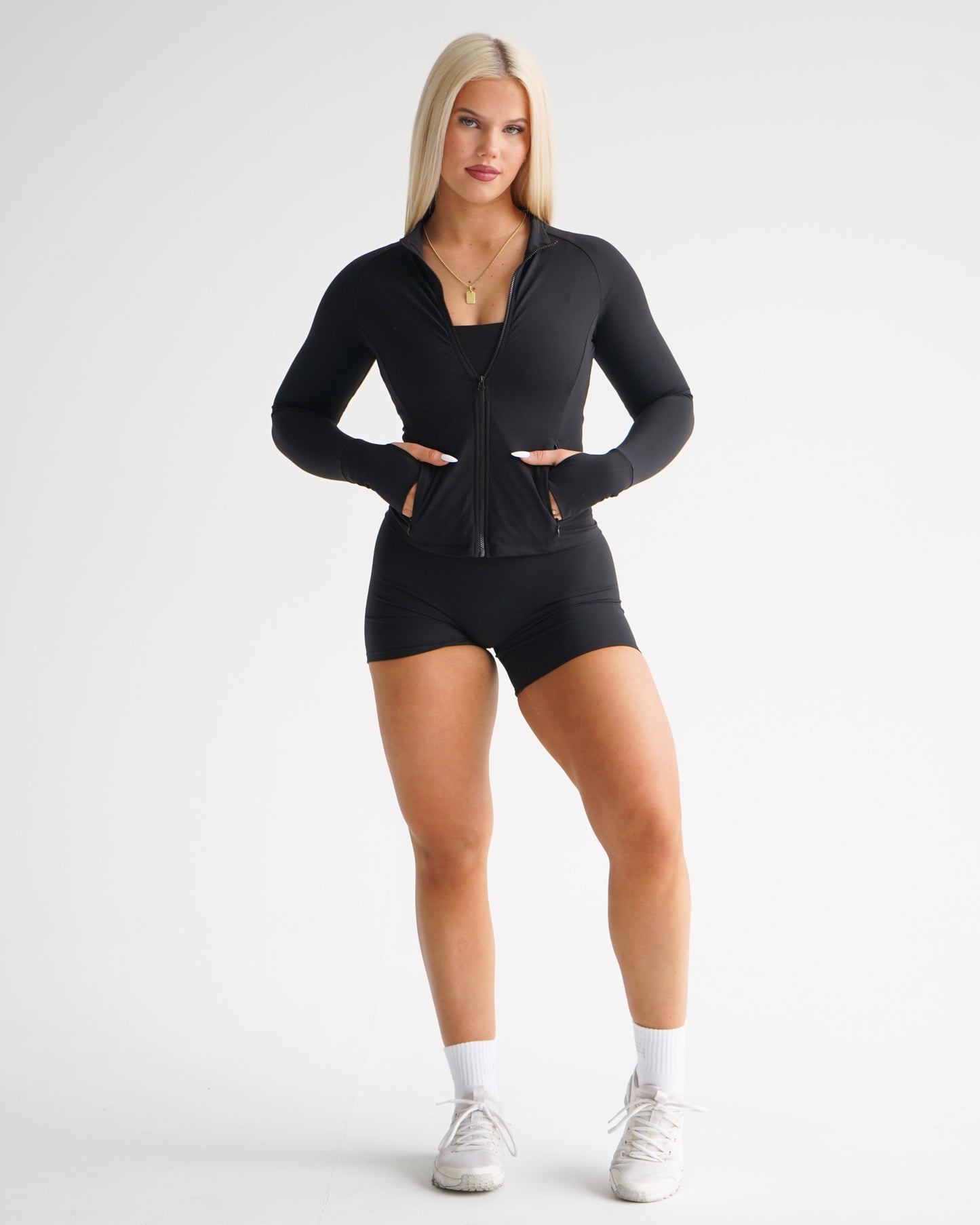 Hatha Sculpt Zip Jacket - Black