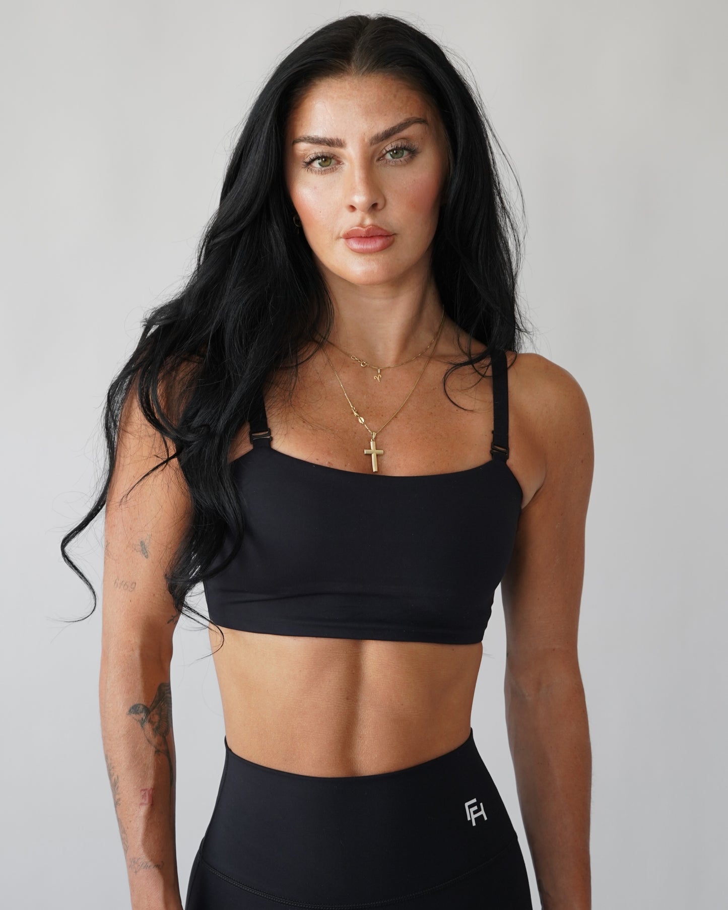 Onyx Adjustable Tube Bra - Black